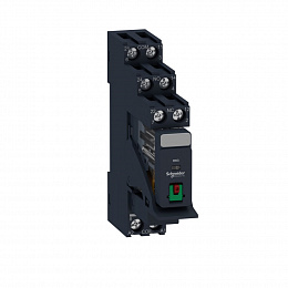Реле+колодка 2C/O ~24В, 5А, с варистором Schneider Electric. Вид 1