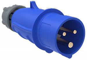 ССИ-023 Вилка переносная 32А-6ч/200-250В 2Р+РЕ IP44 MAGNUM ИЭК. Вид 1