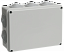 КМ41243 Коробка распаячная для о/п 190х140х70 мм IP44 (RAL7035, 10 гермовводов) ИЭК. Вид 1.