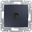 Розетка TV, оконечная, 1 db (графит) Sedna Schneider Electric. Вид 1.