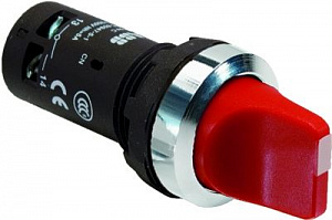 C3SS1-30R-02 Переключатель красный 3-х позиционный 2НЗ с фиксацией ABB. Вид 1