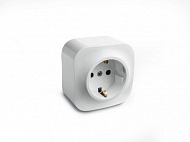 Розетка 2К+З 250В IP20 без шторок, (белая) Quteo Legrand