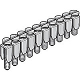 BJM62 Блок перемычек 10 полюсов IP00 для DR4/6 TYCO