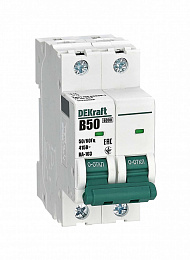 ВА-103 Автоматический выключатель 2-полюсный, 50А, 6kА (хар-ка B) DEKraft. Вид 1