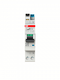 DSX301C C16 F30 Дифф. Автомат 1P+N, 16А,30mA, тип F,6kA (хар-ка C) ABB. Вид 1