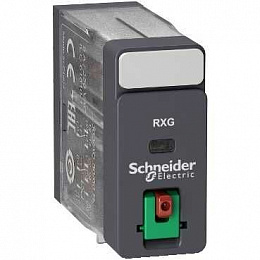 Реле промежут.,5а,2с/о, ~230в, кн. тест. Schneider Electric. Вид 1