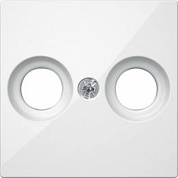 Центральная плата TV розетки х2 (белый) Merten Schneider Electric. Вид 1