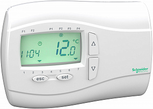 Настенный терморегулятор с подсветкой Schneider Electric. Вид 1