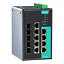 9-портовый управляемый коммутатор: 4х10/100/1000 BaseT(X) Ethernet, 5 комбо-портов 10/100/1000 BaseT(X), 0...+60С MOXA. Вид 1.