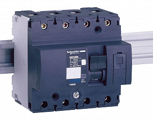 NG125L 4Р 32А Автоматический выключатель 4-полюсный, 32А, 50kA (хар-ка C) Schneider Electric. Вид 1