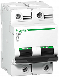 Автоматический выкл. c120h 2п 80a d Schneider Electric. Вид 1