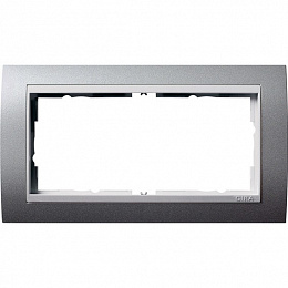 Рамка 2-постовая (чисто-белый) Event Gira. Вид 1