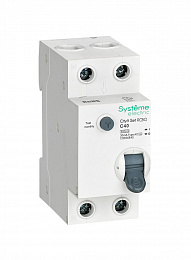 Дифф. автомат 1P+N, 40А, 30mA, тип AC, 6kA (хар-ка C) City9 Systeme Electric. Вид 1