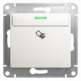 Выключатель карточный, сх.6, механизм (перламутр) Glossa Systeme Electric. Вид 1