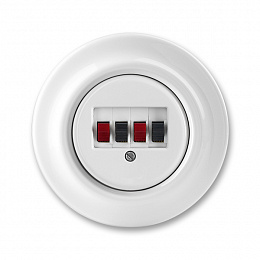 5014K-C00404 Розетка аудио, белый фарфор Decento ABB. Вид 1