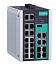 18-портовый управляемый коммутатор: 14х10/100 BaseT Ethernet, 4 комбо-порта Gigabit Ethernet, -40...+75С MOXA. Вид 1.
