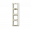 2514-96-507 Рамка 4-постовая с декоративной накладкой (шале/белый) Basic 55 ABB. Вид 1.