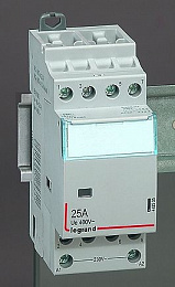 CX3 Модульный контактор 25А, 4НО, 230В АС Legrand. Вид 1