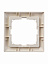 2511-92-507 Рамка 1-постовая с декоративной накладкой (слоновая кость) Basic55 ABB. Вид 3.