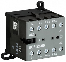 Миниконтактор BC6-22-00-05 9A (400В AC3) катушка 220-240В DС ABB. Вид 1