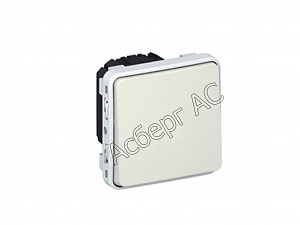 Механизм переключателя одноклавишного (белый) IP55 Plexo Legrand. Вид 1