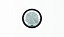 Накладка для кабельного вывода арт.8107 и выключателя со шнурком арт.8148, серия sky moon, кольцо чёрное стекло ABB. Вид 1.