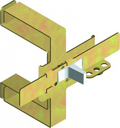 MIF Фронтальная блокировка 2-х автоматов T1-T2-T3 ABB. Вид 1