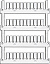Маркировка MG-CPM-06 41591 (5x10 WH), для клемм других производителей, 5х10 мм, 44 маркеров в карте, 1540 маркеров в упаковке TYCO. Вид 1.