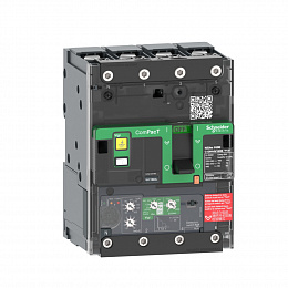 NSXm100B 4P 4.1 BUSBAR 25 Дифф. автоматический выключатель 4-полюсный, 25А25kA Schneider Electric. Вид 1