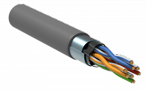 Кабель связи витая пара F/UTP кат.5E 4x2х24AWG PVC серый (1упак-305м) ITK. Вид 1
