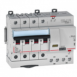 DX3-E Автоматический выключатель 4-полюсный 40A 6kA (хар-ка C) Legrand. Вид 1