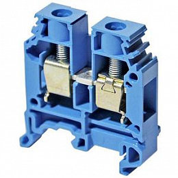M10/10.N Клеммник винтовой до 10 мм² на DIN-рейку (синий) TYCO. Вид 1