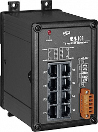Неуправляемый индустриальный коммутатор: 8х10/100 Base-T(X) Ethernet, IP20 ICP DAS. Вид 1