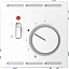 Терморегулятор с центральной платой с выкл.24в (белый лотос) Merten D-Life Schneider Electric. Вид 1.