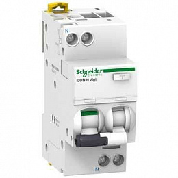 iDPN H Vigi Дифф. автомат 1P+N, 32A, 30mA, 10kA, тип A (хар-ка C) Schneider Electric. Вид 1