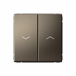 Выключатель 2-кл. для жалюзи, 2х сх.4, 10А, механизм (мокко) ARTGALLERY Systeme Electric. Вид 1