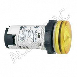 Лампа жёлтая со встроенным светодиодом 220В AC Schneider Electric. Вид 1