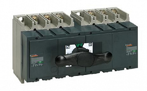 Моноблочное устройство ввода резерва Interpact INS400, 4P, 400А (с ручкой) Schneider Electric. Вид 1