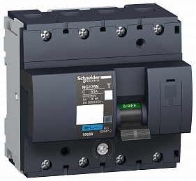 NG125N 4Р 63А Автоматический выключатель 4-полюсный, 63А, 25kA (хар-ка C) Schneider Electric. Вид 1