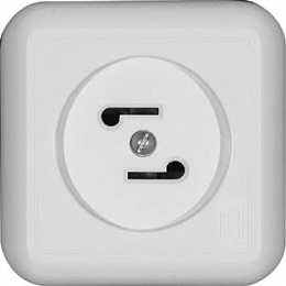 Радиорозетка, О/У 30в 50-10000гц (белый) Прима Systeme Electric. Вид 1