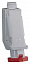 Настен розетка винт 125а 3p+e ip67 380в Schneider Electric. Вид 1.