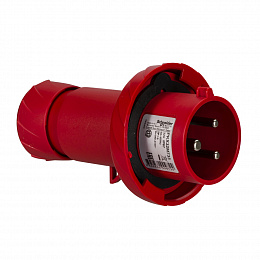 Кабельная вилка быстр 32а 2P-E 380-415 IP67 Schneider Electric. Вид 1