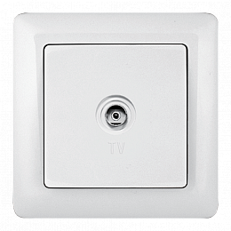 Розетка TV, О/У (белый) Хит Systeme Electric. Вид 1