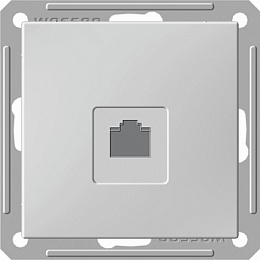 Розетка компьютерная RJ45 кат.5e, механизм, (бук) Wessen 59 Schneider Electric. Вид 1