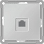 Розетка компьютерная RJ45 кат.5e, механизм, (бук) Wessen 59 Schneider Electric. Вид 1.