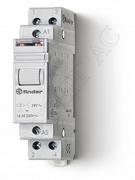 Импульсное реле с 1н.о.+1н.з. конт. модульн. (~230V) 16A  Finder. Вид 1