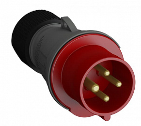 332EP3 Вилка кабельная 3P+E, 32А, 380-440В, IP44, 3ч Easy&Safe ABB. Вид 1