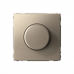Светорегулятор повор-нажим, LED, RC, 400Вт, механизм (шампань) ARTGALLERY Systeme Electric. Вид 1