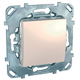 Переключатель 1-клавишный, перекрестный, сх.7 (бежевый) Unica Schneider Electric