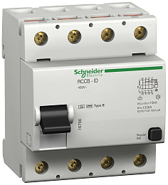 Дифф.выкл.нагр. id 4п 125a 300ma-s b-тип Schneider Electric. Вид 1